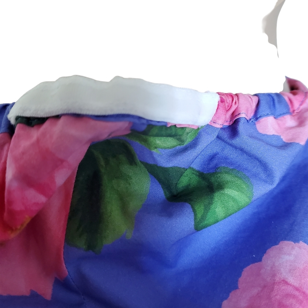 NWT Carolina Herrera Floral Print Ruched Midi Dress (US 12) - Picture 9 of 12